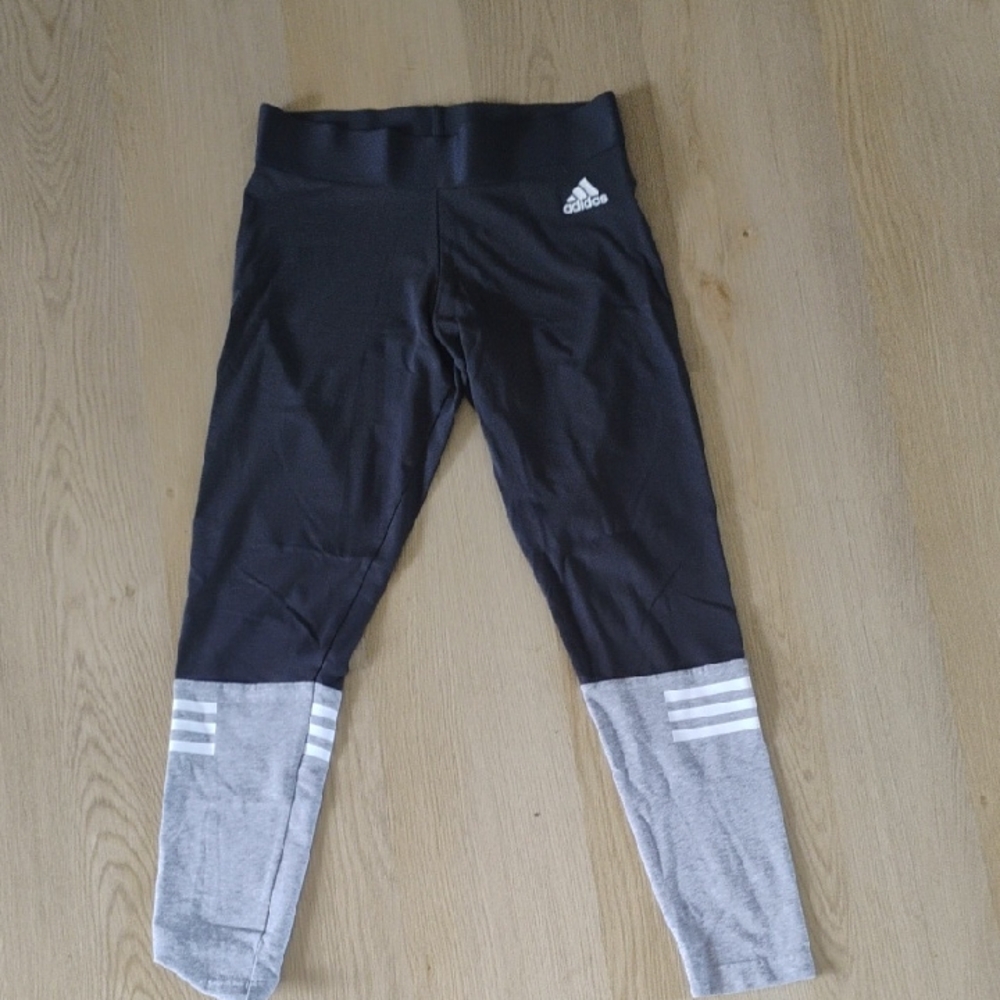 Adidas Women's Black and Gray Active Leggings